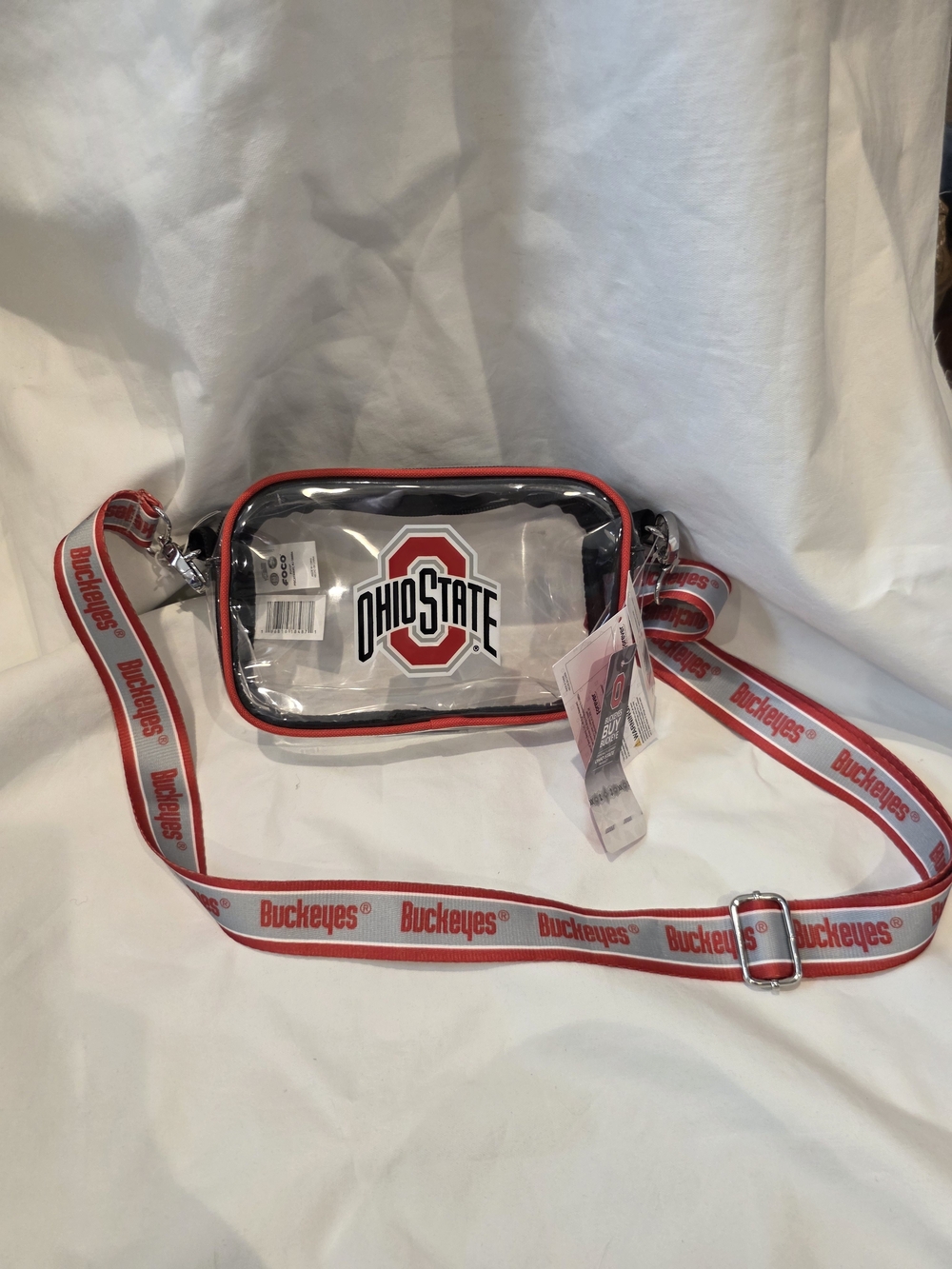 Ohio State University Buckeyes OSU Stadium Clear Crossbody FOCO Bag Purse